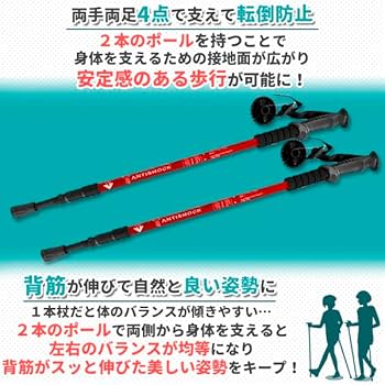 LEKI ノルディックウォーク スキー ストック 調整可能 90-120cm LEKI（レキ） ウォーカー XS 2本1組 グリーン ｜ 通販 通信販売